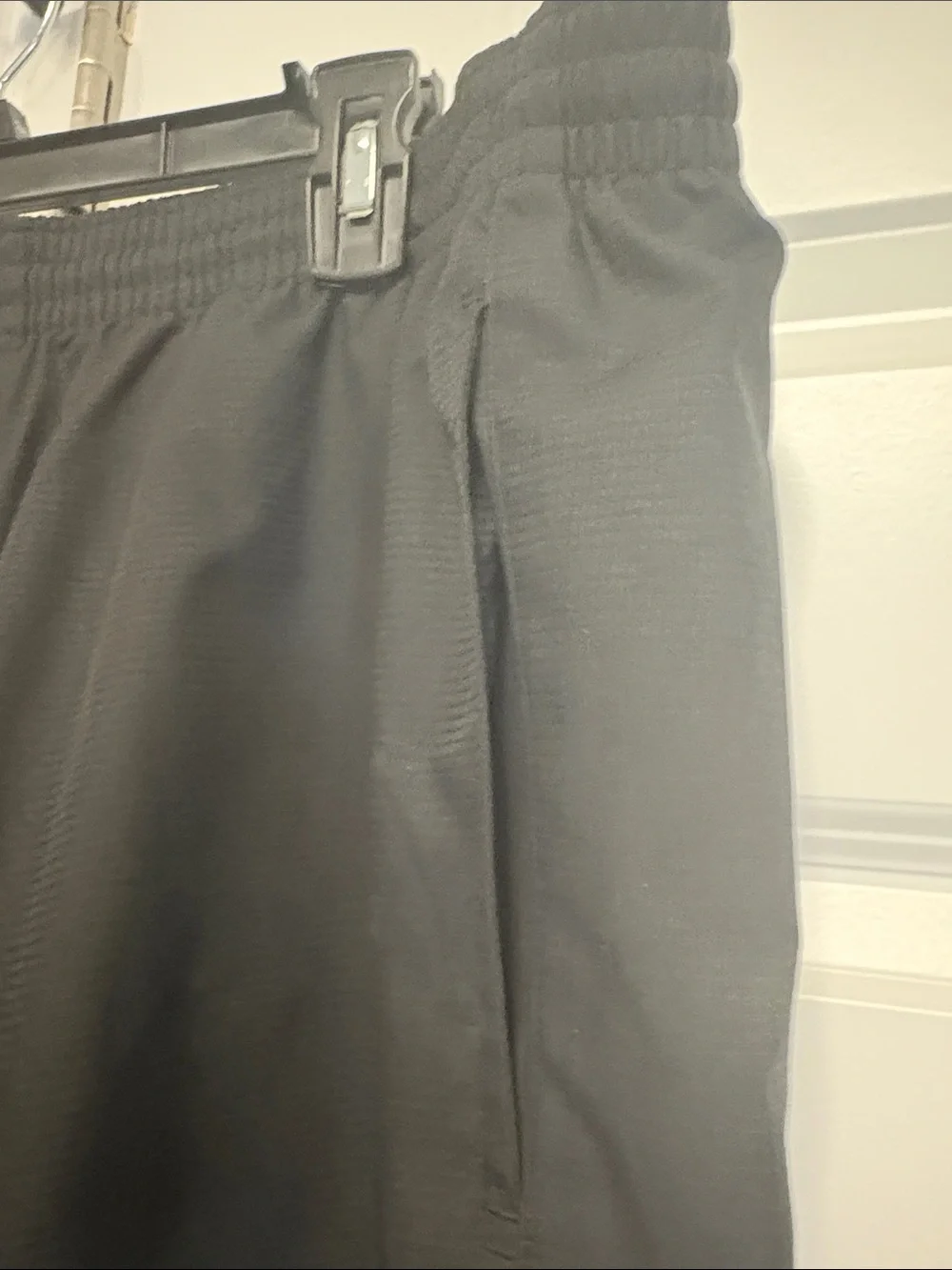 adidas Black Joggers with Purple Trim